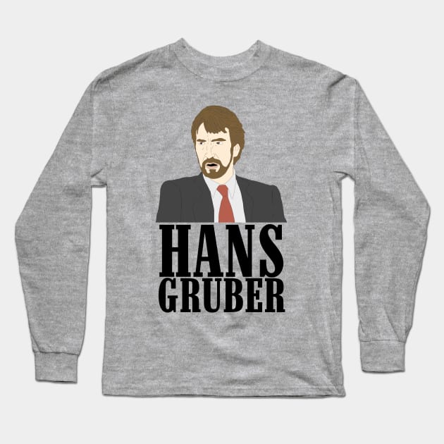 Hans Gruber Long Sleeve T-Shirt by VideoNasties